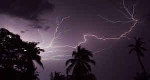 intense lightning