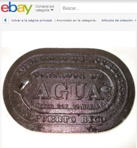 Tapa de contador de la AAA a la venta en "eBay".