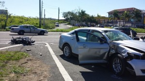 Vista más amplia de la escena del accidente (Foto Rescate Cortés).