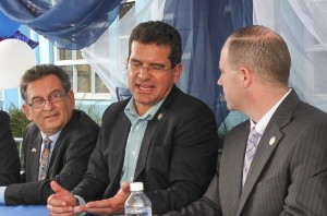De izquierda a derecha, Agustín "Chito" Olivencia, Pedro Pierluisi y Tim Kennedy (Suministrada).