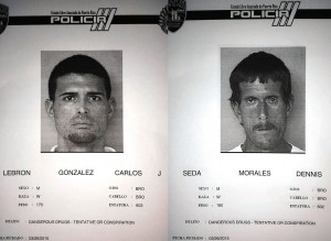 Fichas de los arrestados por la División de Drogas (Suministradas Policía).