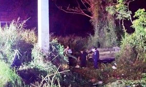 Escena del accidente (Foto Rescate Cortés).