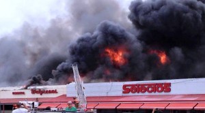 Otro plano del incendio (Redes sociales).