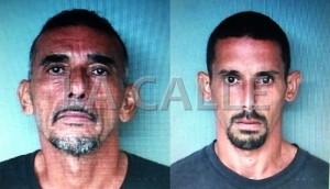 En el orden acostumbrado, Angel Luis Oliva Martínez y Jorge Luis Ruiz Rodríguez (Suministrada Policía).