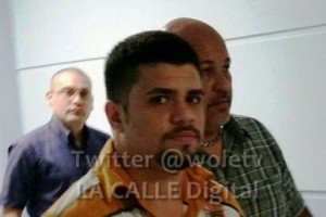Natanael Olivencia Aguilar, arrestado en Mayagüez (Foto Twitter WOLE TV).