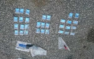 Sobres de aparente cocaína confiscados (Suministrada Policía).