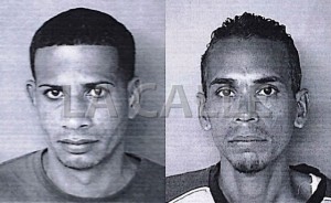 En el orden acostumbrado, Luis Cruz Ibarrondo y Julio Martínez Sánchez (Suministrada Policía).