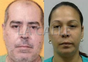 Fotos de las fichas de Miguel Mercado Bobé y Brenda Cuadrado Rosario (Suministradas Policía). 