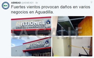 Mensaje de Twitter sobre el incidente de la Agencia Estatal para el Manejo de Emergencias (Tomada de Twitter).