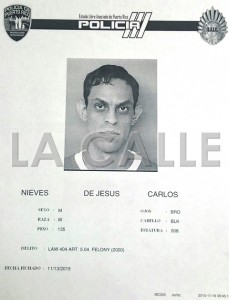 Ficha de Carlos Nieves De Jesús (Suministrada Policía).