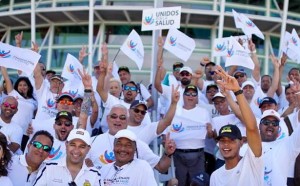 Algunos de los participantes de la marcha "Unidos por la Salud" (Facebook).