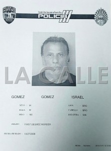 Ficha de Israel Gómez Gómez (Suministrada Policía).