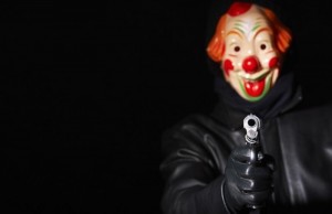 robo mascara de payaso
