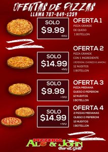 alo & john oferta pizzas